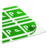 Alphaz Color-Coded Second Letter Alphabetical Labels, P, 1 X 1.63, Dark Green, 10/Sheet, 10 Sheets/Pack
