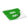 Numerical End Tab File Folder Labels, 6, 1.5 X 1.5, Green, 250/Roll