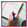 Quick Dry Gel Pen, Retractable, Medium 0.7 Mm, Blue Ink, Blue Barrel, 5/Pack