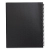 Wirebound Soft-Cover Notebook, 1-Subject, Narrow Rule, Black Cover, (80) 11 x 8.5 Sheets