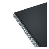 Wirebound Soft-Cover Notebook, 1-Subject, Narrow Rule, Black Cover, (80) 11 x 8.5 Sheets