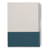 Wirebound Hardcover Notebook, 1-Subject, Narrow Rule, Gray/Teal Cover, (80) 9.5 x 6.5 Sheets