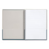 Wirebound Hardcover Notebook, 1-Subject, Narrow Rule, Gray/Teal Cover, (80) 9.5 x 6.5 Sheets