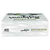 Entertain Beverage Napkins, 2-Ply, 9.8 X 9.8, White, 40/Pack, 12 Packs/Carton