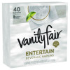 Entertain Beverage Napkins, 2-Ply, 9.8 X 9.8, White, 40/Pack, 12 Packs/Carton