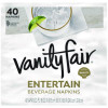 Entertain Beverage Napkins, 2-Ply, 9.8 X 9.8, White, 40/Pack, 12 Packs/Carton