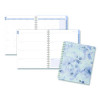 Dewdrop Academic Weekly Monthly Planner, Watercolor Floral, Blue/Gray/Purple Cover, 12-Month (July To June): 2025 To 2026
