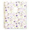 Leah Bisch Petite Floral Academic Weekly Monthly Planner, 11 x 8.5, Purple/Green Cover, 12-Month (July To June): 2025 To 2026