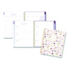 Leah Bisch Petite Floral Academic Weekly Monthly Planner, 11 x 8.5, Purple/Green Cover, 12-Month (July To June): 2025 To 2026