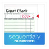 One-Part Guest Check Pad With Perforated Stub, One-Part (No Copies), 3.4 x 6.25, 50 Forms/Pad, 10 Pads/Pack