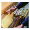 Pre-Printed Heavy-Duty Reinforced File Pocket, 2" Expansion, Letter Size, Manila, 15/Pack