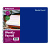 Weekly Payroll Record Book For 20 Employees, Two-Page Spread: 36 Columns, Royal Blue Cover, 8.5 x 11 Sheets, 56 Sheets/Book