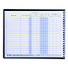 Weekly Payroll Record Book For 20 Employees, Two-Page Spread: 36 Columns, Royal Blue Cover, 8.5 x 11 Sheets, 56 Sheets/Book