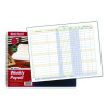 Weekly Payroll Record Book For 20 Employees, Two-Page Spread: 36 Columns, Royal Blue Cover, 8.5 x 11 Sheets, 56 Sheets/Book