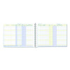 Weekly Payroll Record Book For 20 Employees, Two-Page Spread: 36 Columns, Royal Blue Cover, 8.5 x 11 Sheets, 56 Sheets/Book