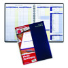 Weekly Bookkeeping Ledger, Columns Vary By Section, Royal Blue Cover, 11 x 8.5 Sheets, 56 Sheets/Book