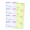 Money/Rent Receipt Book, Two-Part Carbonless, 4.75 x 2.75, 200 Forms Total