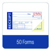 Write 'n Stick Receipt Book, Two-Part Carbonless, 4.88 x 2.75, 50 Forms Total