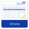 Multipart General-Purpose Invoice Forms, Two-Part Carbonless, 8.5 x 6.94, 50 Forms Total