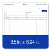 Multipart Service Invoice Pad, Three-Part Carbonless, 8.5 x 6.94, 50 Forms Total