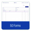 Multipart Service Invoice Pad, Three-Part Carbonless, 8.5 x 6.94, 50 Forms Total