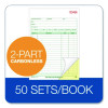 Multipart General-Purpose Sales Pad, Two-Part Carbonless, 5.56 x 7.94, 50 Forms Total