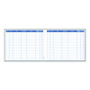 Activity Logbook, 8 Columns, Blue/White Cover, 11 x 8.5 Sheets, 50 Sheets/Book