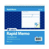 Rapid Memo Pad, Two-Part Carbonless, 8.5 x 7.75, 50 Forms Total