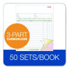Multipart Sales Order Pad, Three-Part Carbonless, 8.34 x 10.19, 50 Forms Total