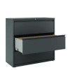 Lateral File, 3 Letter/Legal/A4 -Size File Drawers, Charcoal, 42" x 18.63" x 40.25"