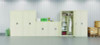 Wardrobe Combo Cabinet, (1) Half-Width Rod, (3) Adjustable Half Shelves, (1) Fixed Full Shelf, 36" x 18" x 80.5", Putty