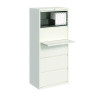 Lateral File, 5 Letter/Legal/A4 -Size File Drawers, White, 30" x 18.63" x 67.63"