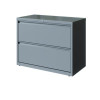 Lateral File, 2 Letter/Legal/A4 -Size File Drawers, Arctic Silver, 36" x 18.63" x 28"