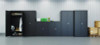 Wardrobe Combo Cabinet, (1) Full-Width Garment Rod, (2) Adjustable Shelves, 36" x 18" x 80.5", Black