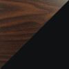 Executive Double Pedestal Steel Desks., 60" x 30" x 29.5", Walnut/Black