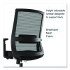 Alera Ashdale Ergonomic Fabric Swivel Task Chair, Supports 275 Lb, 18.15 To 21.89 Seat Height, Black Seat/Back, Silver Base