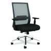 Alera Ashdale Ergonomic Fabric Swivel Task Chair, Supports 275 Lb, 18.15 To 21.89 Seat Height, Black Seat/Back, Silver Base