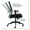 Alera Ashdale Ergonomic Fabric Swivel Task Chair, Supports 275 Lb, 18.15 To 21.89 Seat Height, Black Seat/Back, Silver Base