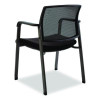 Alera Elgar Fabric Guest Chair, 24.41 x 22.64 x 31.73, Black Seat, Black Back, Black Base