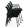 Alera Elgar Fabric Guest Chair, 24.41 x 22.64 x 31.73, Black Seat, Black Back, Black Base
