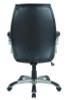 Alera Fulford Bonded Leather High-Back Managers Chair, Supports 275Lb, 18.62-22.56" Seat Height, Black Seat/Back, Silver Base