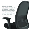 Alera Kempton Ergonomic Fabric Mesh Swivel Task Chair, Supports Up To 275Lb, 18.31 To 22.17 Seat Height, Black Seat/Back/Base