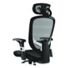 Alera Minerva Ergonomic Mesh Swivel Task Chair, Support Up To 275Lb, 17.24 To 20.98 Seat Height, Black Seat/Back, Silver Base