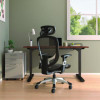Alera Minerva Ergonomic Mesh Swivel Task Chair, Supports Up To 275Lb, 17.24 To 20.98 Seat Height, Gray Seat/Back, Silver Base