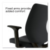 Alera Wessex Ergonomic Fabric Task Chair, Supports Up To 275 Lb, 17.13 To 20.83 Seat Height, Black Seat/Back, Black Base