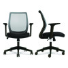 Alera Wessex Ergonomic Fabric Mesh Swivel Task Chair, Supports Up To 275Lbs, 17.09 To 20.83 Seat Height, Black Seat/Back/Base
