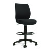 Alera Wessex Drafting Stool, Fabric, Supports Up To 275 Lb, 27.95 To 33.66 Seat Height, Black Seat, Black Back, Black Base