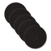 Stripping Pad, 16" Diameter, Black, 5/Carton