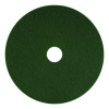 Scrubbing Pad, 13" Diameter, Green, 5/Carton