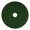 Scrubbing Pad, 16" Diameter, Green, 5/Carton